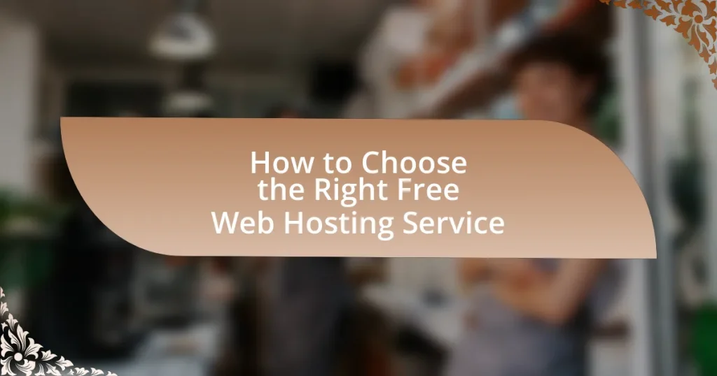 How to Choose the Right Free Web Hosting Service
