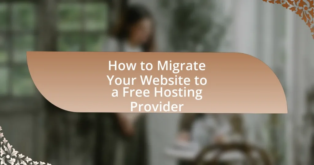 How to Migrate Your Website to a Free Hosting Provider