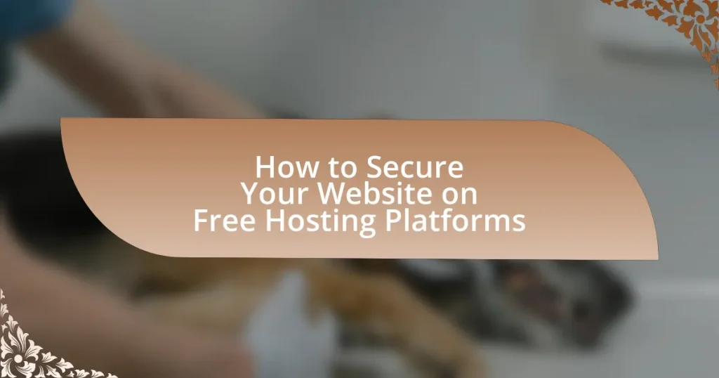 How to Secure Your Website on Free Hosting Platforms