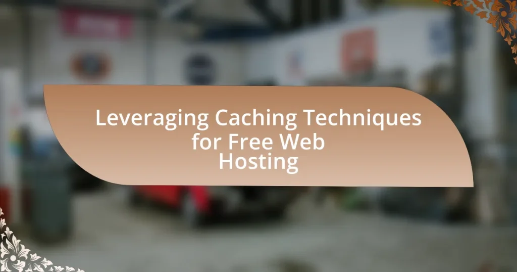 Leveraging Caching Techniques for Free Web Hosting
