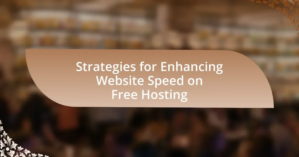 Strategies for Enhancing Website Speed on Free Hosting