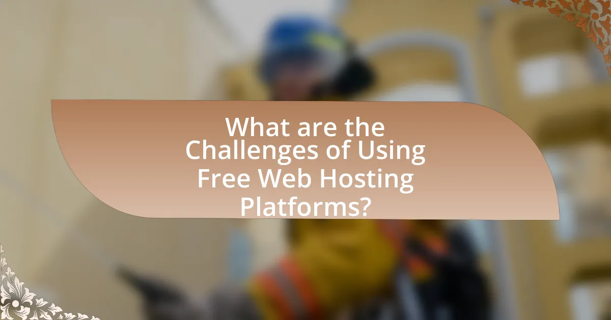 What are the Challenges of Using Free Web Hosting Platforms?